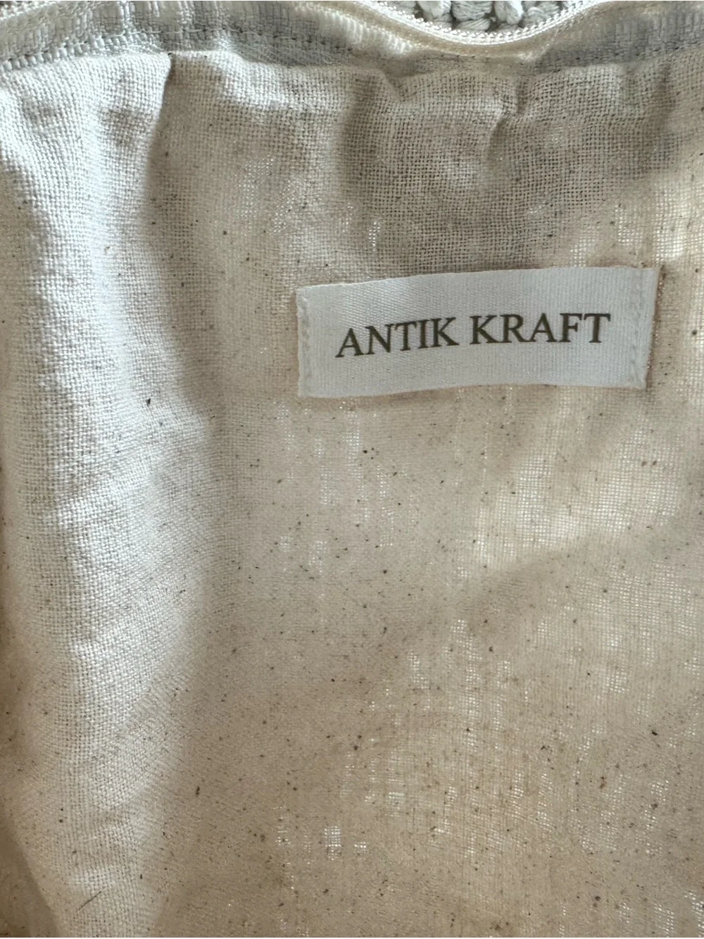 Handcrafted Macramé Tote Bag in Cream